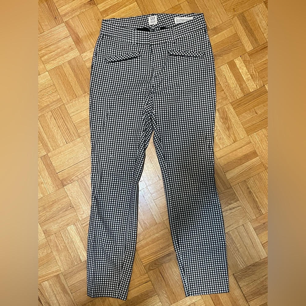 GAP Black and White Checkered Men's Pants